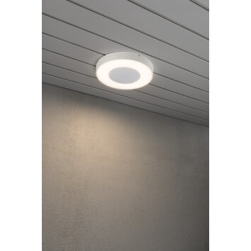 Konstsmide Carrara Plafoniera LED Bianco, 1-Luce, Telecomando