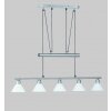 Trio 3751 Lampada a sospensione Acciaio inox, Nichel opaco, 5-Luci