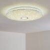 Cirque Plafoniera LED Cromo, 1-Luce, Telecomando, Cambia colore