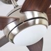 Imon ventilatore da soffitto Legno scuro, Nichel opaco, 1-Luce, Telecomando