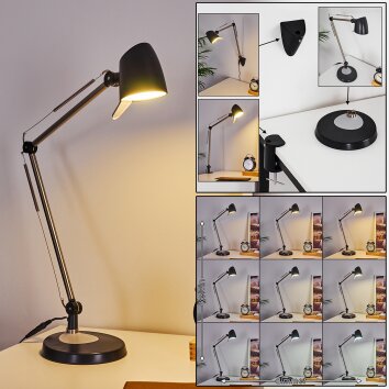 Mildura Lampada da tavolo LED Nero, Bianco, 1-Luce