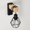 Barbengo Applique Marrone, Nero, 1-Luce