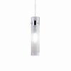 Ideal Lux FLAM Lampadario a sospensione Cromo, 1-Luce