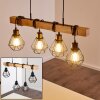 Barbengo Lampada a Sospensione Legno chiaro, Nero, 4-Luci