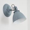 Koppom Applique Blu, Grigio, 1-Luce