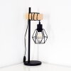 Barbengo Lampada da Tavolo Legno chiaro, Nero, 1-Luce