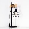 Barbengo Lampada da Tavolo Legno chiaro, Nero, 1-Luce