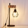Barbengo Lampada da Tavolo Legno chiaro, Nero, 1-Luce