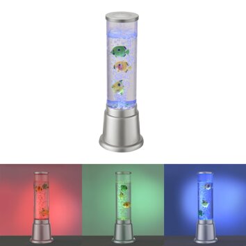 Leuchten-Direkt AVA Colonna luminosa ad acqua LED Argento, 1-Luce, Cambia colore
