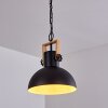 Chetco Lampadario a sospensione Legno chiaro, Nero, 1-Luce