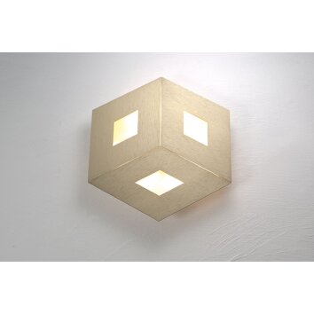 Bopp-Leuchten BOX COMFORT Plafoniera LED Oro, 3-Luci