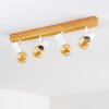 Barbengo Plafoniera Legno chiaro, Bianco, 4-Luci