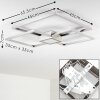 Narpes Plafoniera LED Nichel opaco, 1-Luce