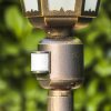 Hongkong Frost Lampada da terra da esterno Marrone, Oro, 1-Luce, Sensori di movimento