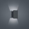 Helestra Free Applique per esterno LED Grigio, 1-Luce